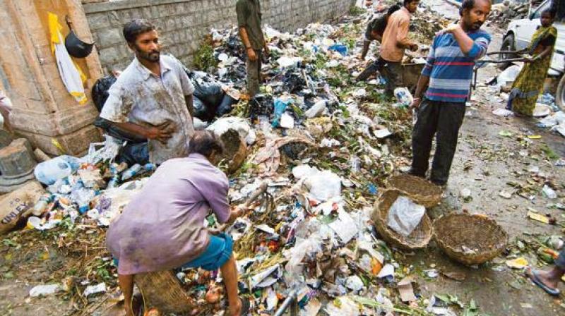 The research done by lead scientist T.V. Ramachandra concluded that the nitrate level in the groundwater close to unauthorised garbage dumping sites was very high and it can lead to stomach and intestine cancers. (Representation purpose)