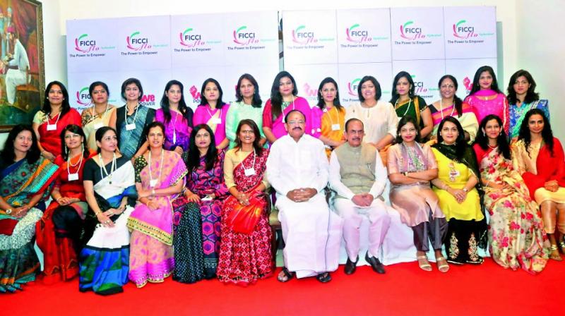 The ladies of the Ficci Ladies Organisation had quite an enriching Saturday as they were joined by Vice-President M. Venkaiah Naidu