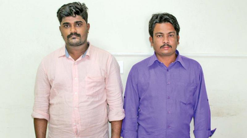 Thamin Basha and Sate, who were arrested. (Photo: DC)