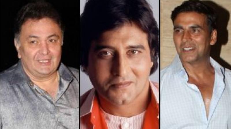 Rishi Kapoor, Vinod Khanna and Akshay Kumar