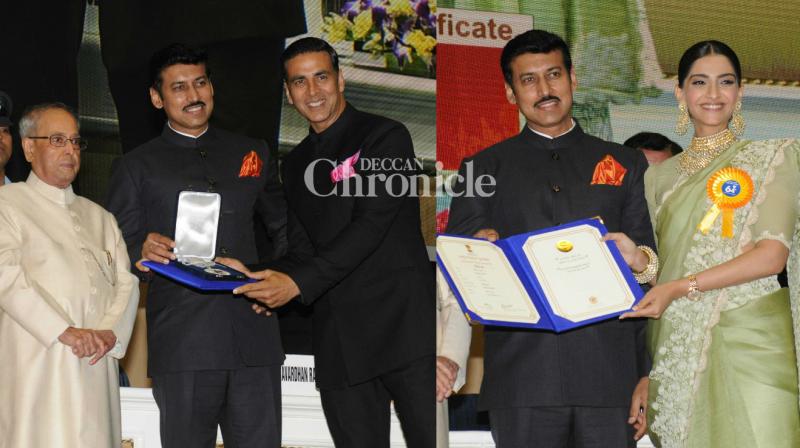 National Awards 2017: Akshay Kumar, Sonam Kapoor, other stars felicitated