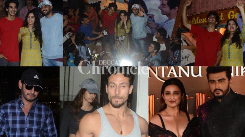 Dhadak duo gauges reactions, Parineeti-Arjun, Tiger-Disha, others snapped