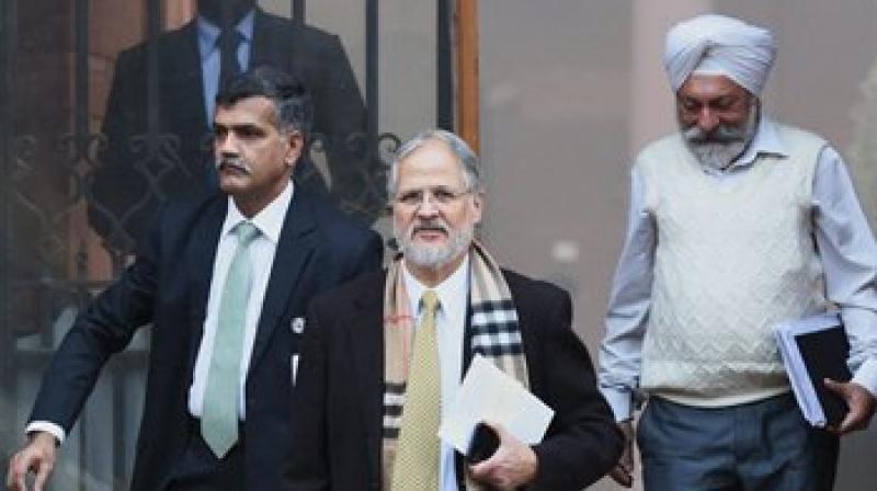 Delhi Lieutenant Governor Najeeb Jung comes out of PMO (South block) after a meeting with Prime Minister Narendra Modi in New Delhi. (Photo: PTI)