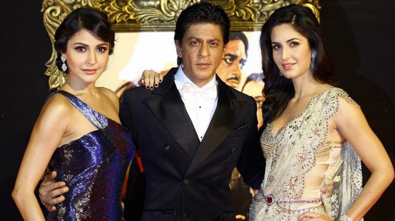 Anushka Sharma, Shah Rukh Khan and Katrina Kaif.