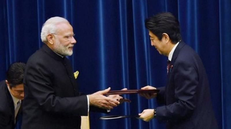 Prime Minister Narendra Modi and Japanese Prime Minister Shinzo Abe (Photo: PTI)