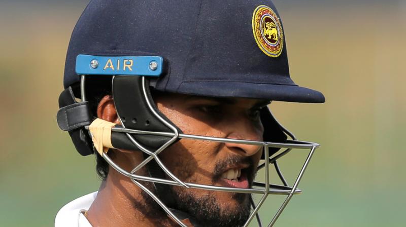 Dinesh Chandimal, who told reporters he had received a special blessing from a meyni, or sorcerer, ahead of the two-match Test series against Pakistan in the United Arab Emirates, drew mockery on social media. (Photo: AP)