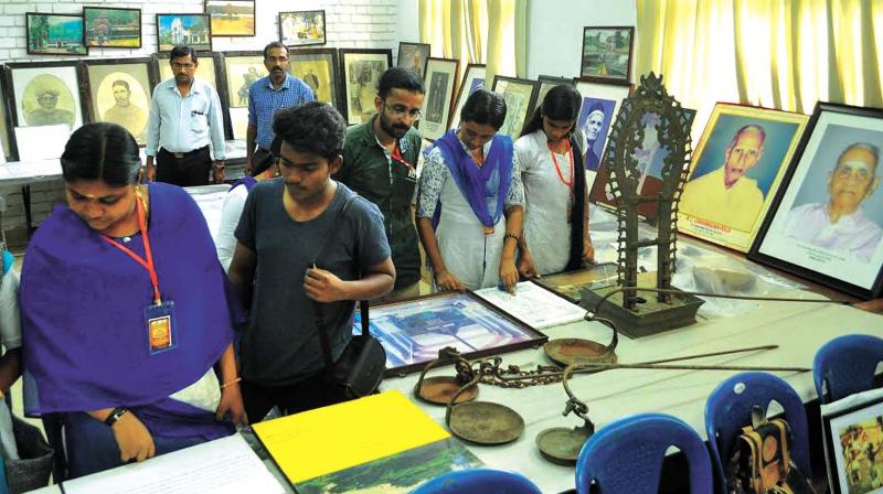 The exhibition on Zamorin conducted as part of the fourth International Kerala History Conference. (Photo: DC)