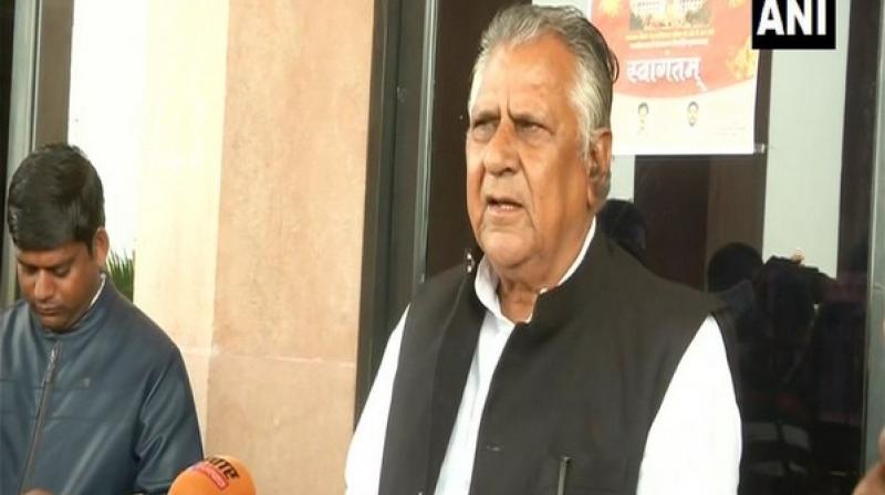 I would like to appeal to Bainsla Ji to send team for dialogue, will discuss how their demands can be met within Constitutional limits, Rajasthan Minister Bhanwar Lal said. (Photo: ANI)