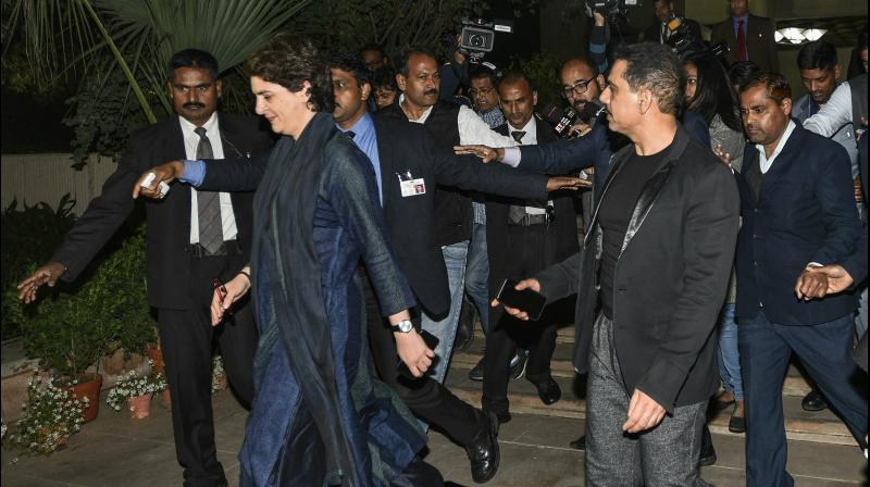 There is a very vindictive and vicious political atmosphere... But I know, its her duty to serve the people and now we hand her to the people of India. Please keep her safe, Robert Vadra also wrote. (Photo: PTI)