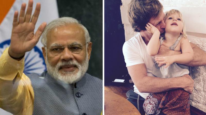 Narendra Modi wished Jonty Rhodes daughter India. The former South African cricketer, who is part of Indian Premier League side Mumbai Indians support staff, posted a picture of himself with his daughter, who turned two on Sunday. (Photo: Jonty Rhodes Twitter / AP)
