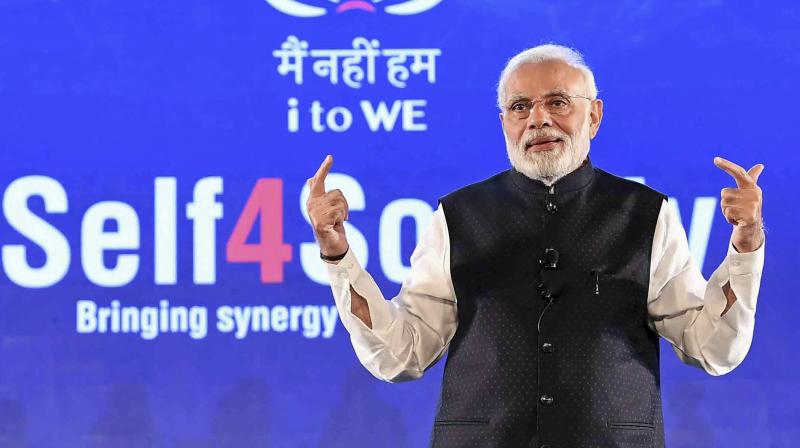 This is the second time that Prime Minister Narendra Modi has stood up for corporate India. (Photo: PTI)