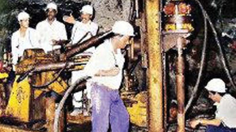 A file photo of HGMLs gold mine at Ooti village  near Deodurg taluk