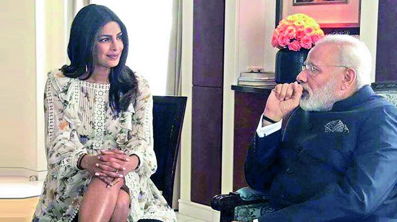 Priyanka Chopra was trolled for her hemline while meeting PM Modi.