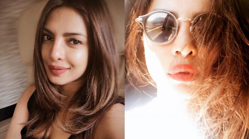 (Left) The picture that led to fans calling Priyanka Chopra for nose job; (right) the picture that led to trolls targetting her for her lips.