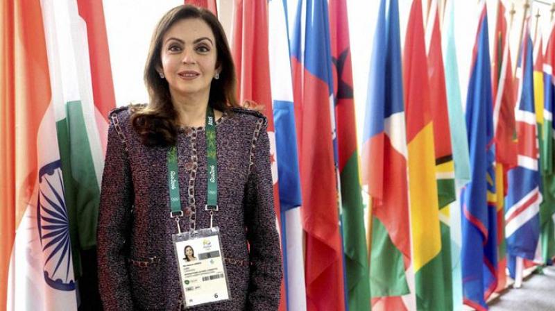 Nita Ambani is one of the 16 members of the Olympic Channel Commission headed by United States Olympic Committee Chairman Lawrence Francis Probst. (Photo: PTI)