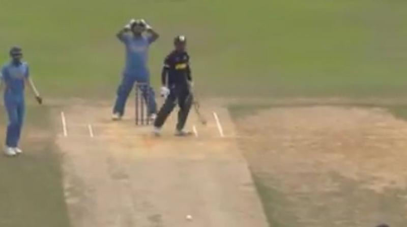 In one of the most bizarre matches in cricket history, Malaysia chased down a target of 10 runs in just as many as balls during an ICC World T20 Qualifier game against Myanmar in Kuala Lumpur, winning by eight wickets. (Photo: Screengrab / ICC)