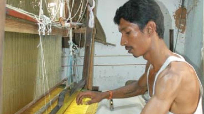 To weave a silk sari, it takes a minimum of 20 days to 45 days which depends on the design and zari content.