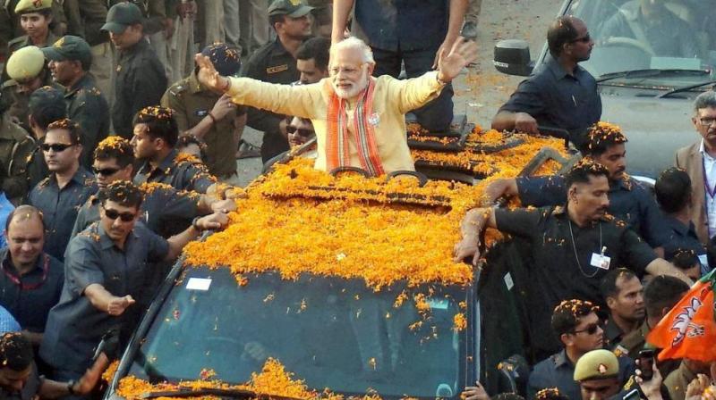 Prime Minister Narendra Modi is being asked not to hold impromptu roadshows during campaigns, as there is an unknown threat to his life. (Photo: File | PTI)
