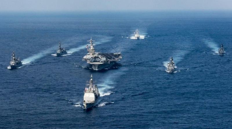The US Navys Carl Vinson strike group has been deployed to the Korean Peninsula in a show of force against growing threats from the North (Photo: AFP)