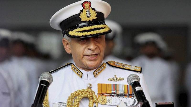 Naval Chief Admiral Sunil Lanba appealed to Defence Minister Nirmala Sitharaman to reverse a government order that is attempting to limit educational reimbursement to children of martyred or disabled soldiers. (Photo: PTI)