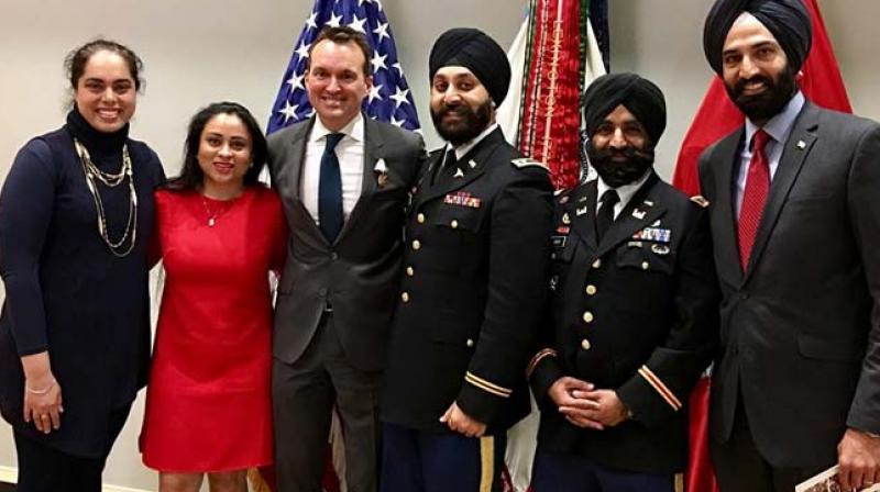 Its the largest induction of Sikhs in US army after Defense Department banned visible articles of faith. (Photo: Facebook)