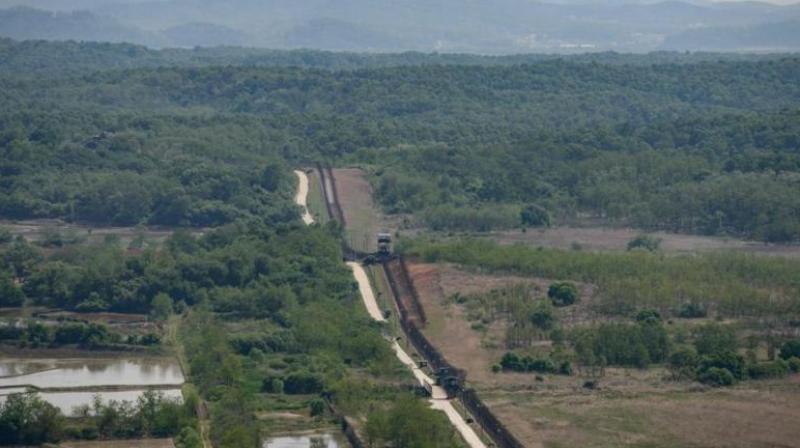 A general view of the south fence of the Demilitarized Zone (DMZ). Tens of thousands of Chinese tourists are believed to visit North Korea every year, with many crossing via train through the Chinese border city of Dandong. (Photo: AFP | representational)