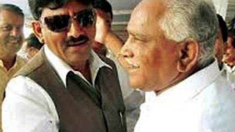 B.S. Yeddyurappa and D.K. Shivakumar in a file photograph.