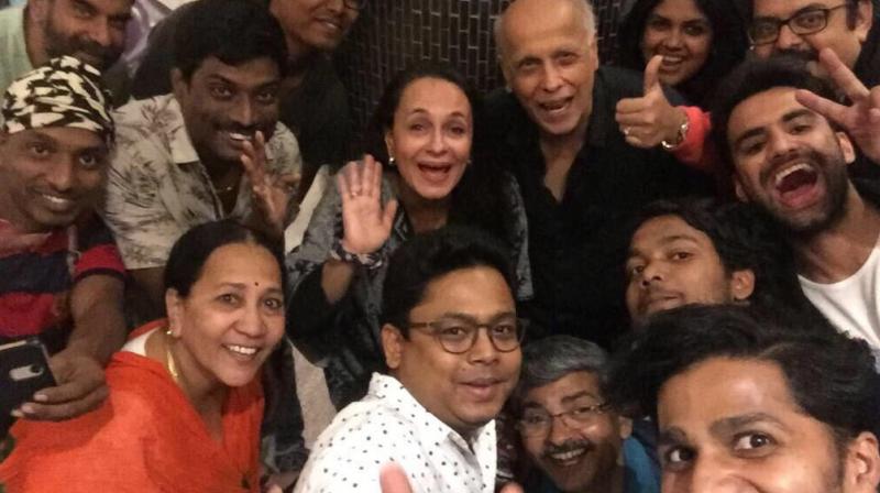Mahesh Bhatt shares a photo from Yours Truly wrap-up.