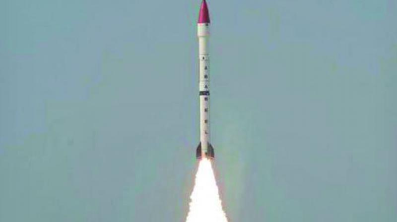 The radar-evading Ababeel surface-to-surface ballistic missile is capable of carrying a nuclear warhead up to 2,200 kms, bringing many Indian cities within its range.