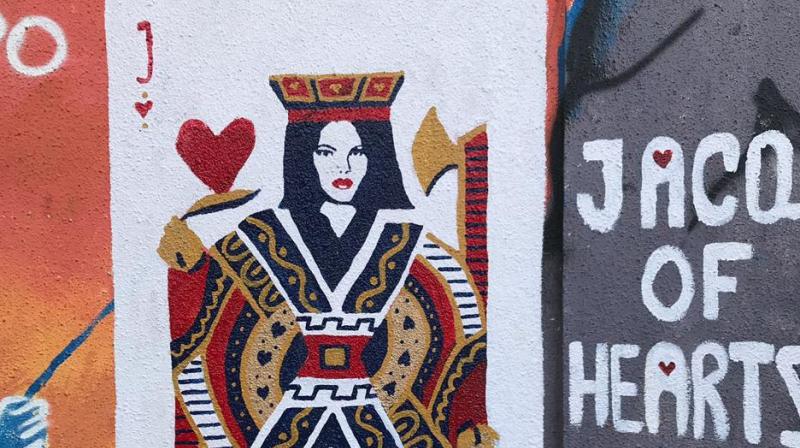 Jacqueline Fernandezs graffiti.