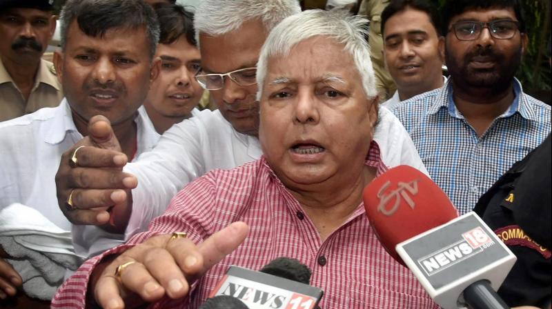 The Enforcement Directorate has registered a case of money-laundering against Lalu and his family members in the railway hotel allotment scandal. (Photo: PTI)