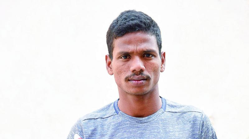 24-year-old athlete, Havildar Bugatha Srinu.