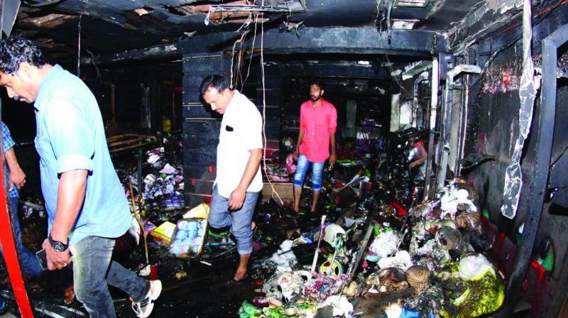 The toy shop at Broadway that was completely gutted in the fire early Monday. (Photo: DC)