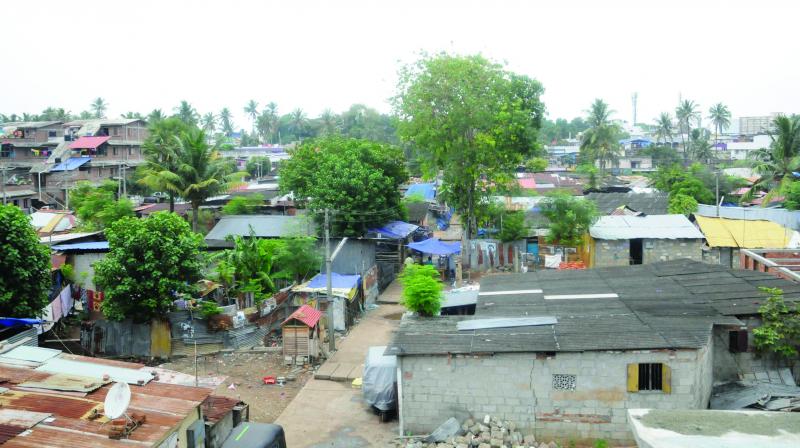 The last of the houses to be razed at Karimadom colony. (Photo: DC)