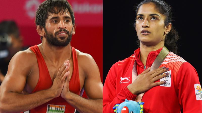 Bajrang Punia and Vinesh Phogat attained superstardom with historic medals but two other history-makers found themselves grappling for relevance in a year during which Indian wrestling moved towards a hitherto unexplored contracts system. (Photo: PTI)