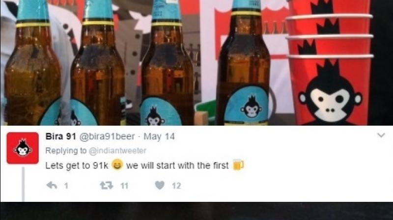 The twitter user already has over 6,500 retweets and people are doing their part in the helping the young Indian achieve his beer dream. (Photo: Twitter)
