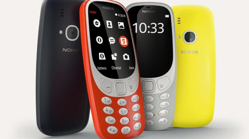 Nokia 3310 is available in four colour variantsWarm Red, Yellow, both with a gloss finish, and matte finished Dark Blue and Grey.