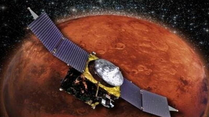 MAVEN, with an elliptical orbit around Mars, has an orbit that crosses those of other spacecraft and the moon Phobos many times over the course of a year. (Photo: ANI)
