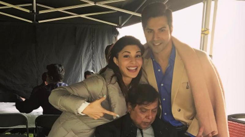 Watch: Jacqueline joins Judwaa 2 shoot and is having a ball with Varun and David