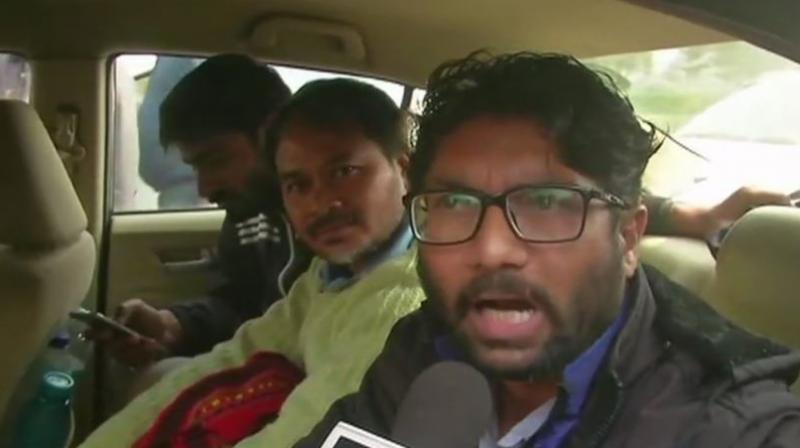 A large section of students from universities and colleges in Delhi, womens groups, teachers associations and activists associated with Jignesh Mevani from across the country are expected to attend the rally. (Photo: ANI)