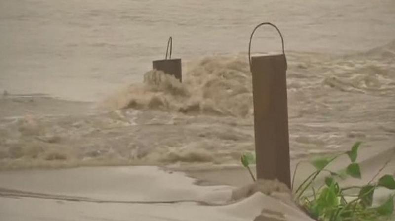 On Sunday, the water level touched 205.46 metres, reaching beyond the danger mark of 204.83 metres. (Photo: ANI)