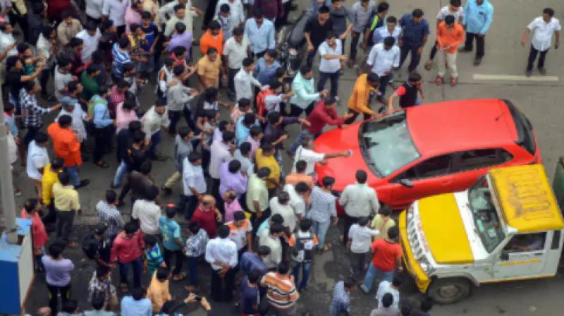 The violence during the Maratha quota stir in neighbouring Navi Mumbai claimed Rohan Todkars life. (Photo: PTI)