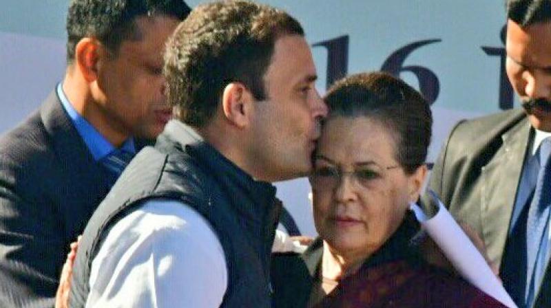 Rahul Gandhi ended his speech saying, Thanks mother Sonia Gandhi for being a guiding force. (Photo: Twitter | @HasibaAmin)