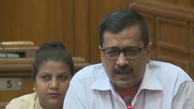 We will have to fight for development of Delhi, our childrens future... I want to ask Modi ji that he had promised full statehood status to Delhiites during the last Lok Sabha election. I want to ask him whether it was jumla, Kejriwal said. (Photo: ANI | Twitter)