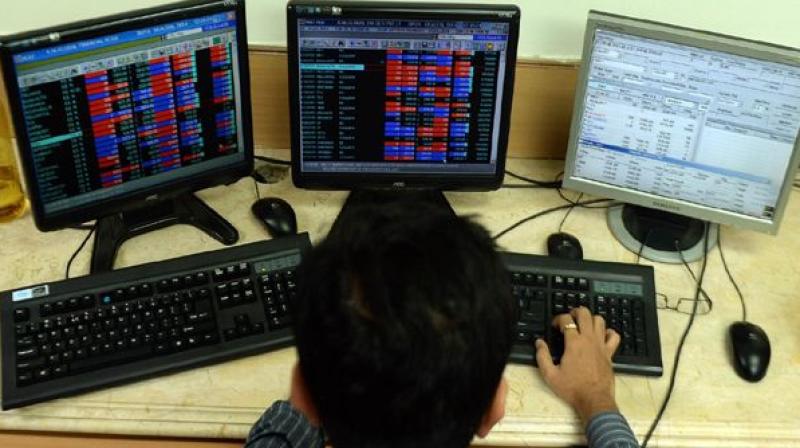 The NSE 50-share Nifty was also down by 22.20 points, or 0.27 per cent, at 8,199.60