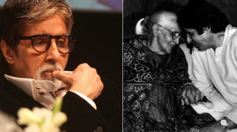 The Sr Bachchan called his mother a \fighter\ who guarded her children from harm.