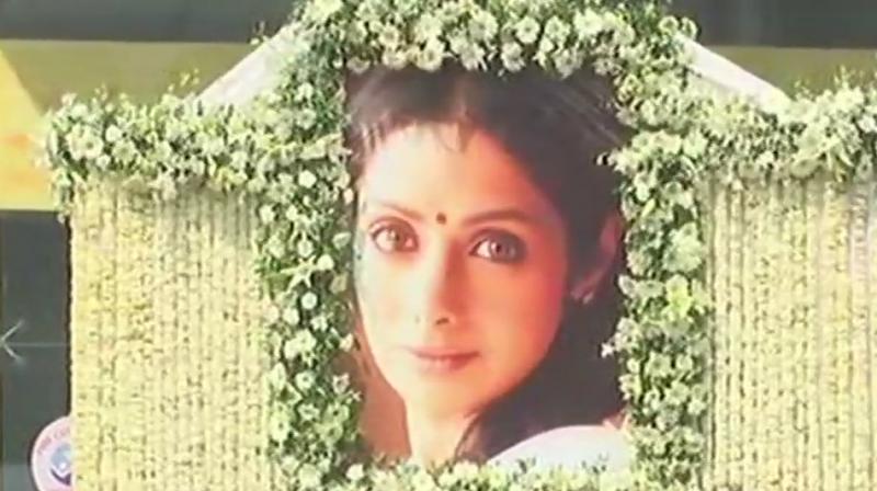 Sridevi embarks on her final journey. (Source: ANI image)