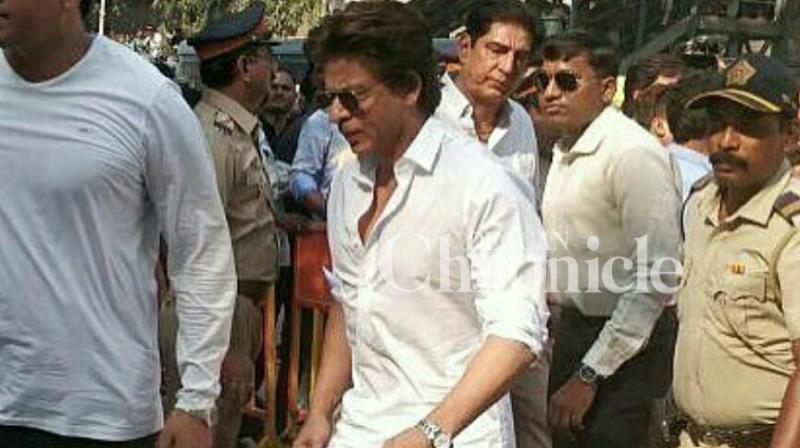Shah Rukh Khan pays homage to Sridevi.