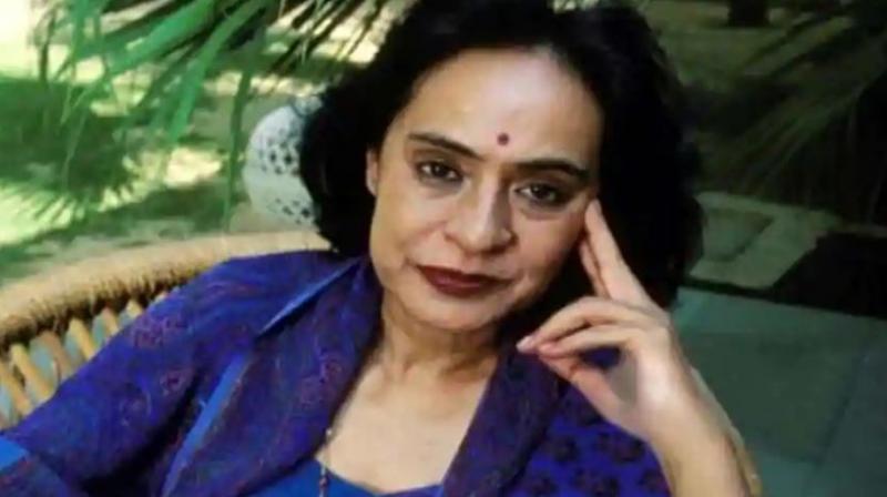 Author Gita Mehta, who is also the sister of Odisha Chief Minister Naveen Patnaik.(Photo: Twitter/@kanak_news)