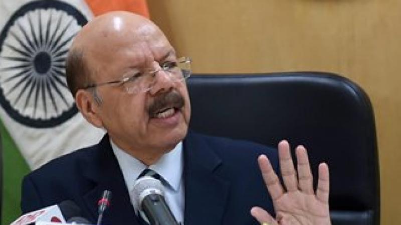 Chief Election Commissioner Nasim Zaidi addresses a press conference announcing the schedule of the upcoming election for the 14th President of India, in New Delhi on Wednesday. (Photo: PTI)